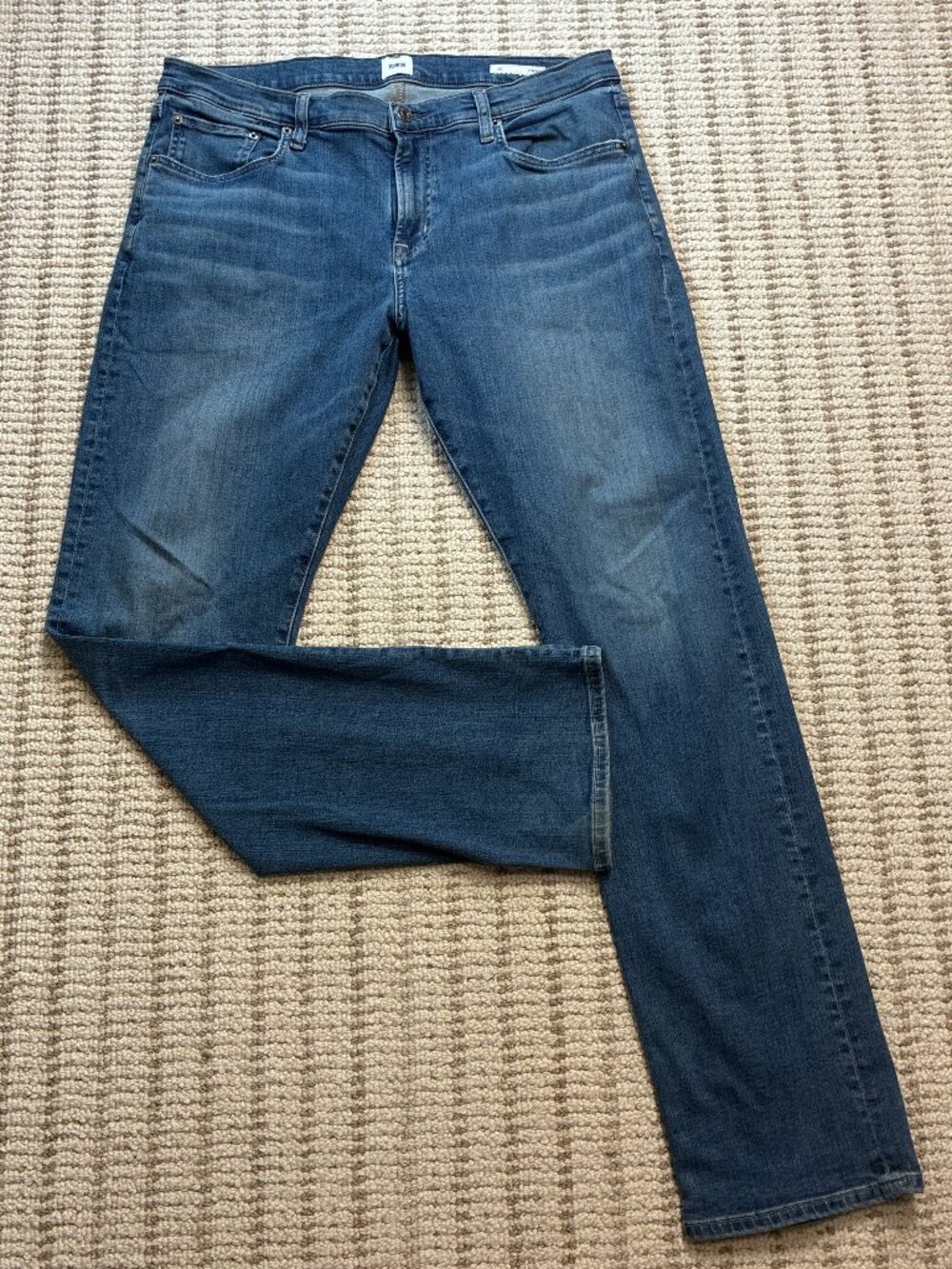 Edwin Jace Jeans Mens 33x32 Blue Straight Leg Medium Wash Denim